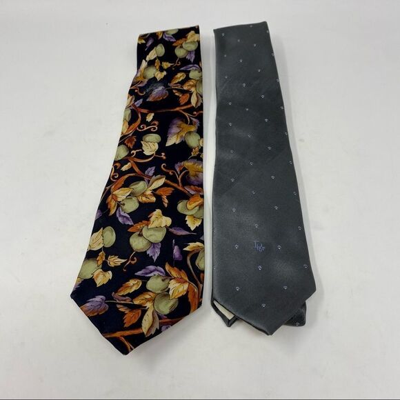 Christian Dior - Italian Silk Necktie- Qty 2 - Picture 1 of 7